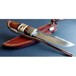 КРАСЕНЬ колекційний ексклюзивний ніж ручної роботи майстра студії Fomenko Knifes, купити замовити в Україні (Сталь - Ламінат М398 62-63 HRC). Photo 2